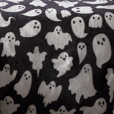 Spooky Ghosts Halloween Fleece Duvet Cover Set