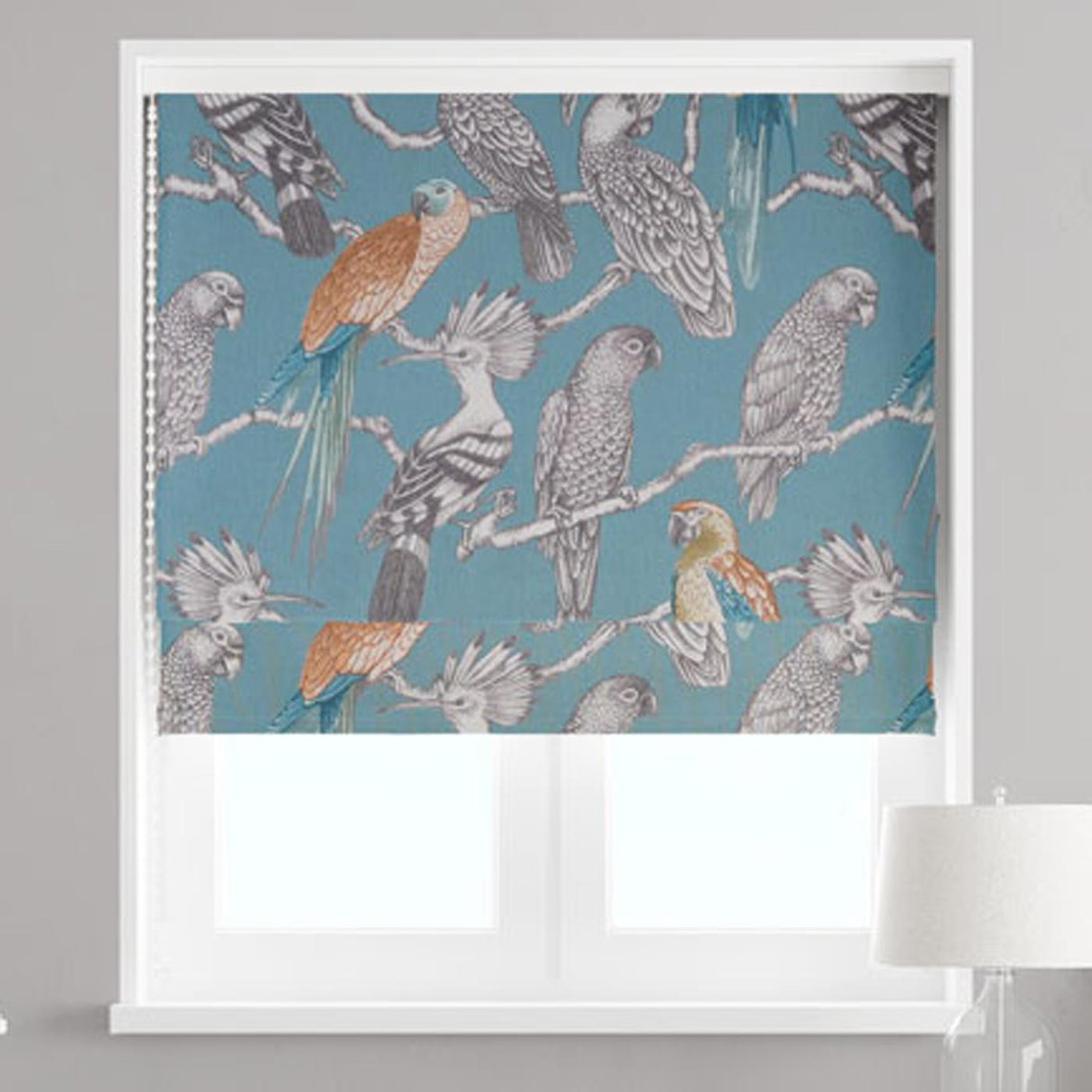 Aviary Lagoon Made To Measure Roman Blind