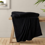 Soft Boucle Throw Black