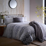 Bergen Brushed Cotton Duvet Cover Set Grey