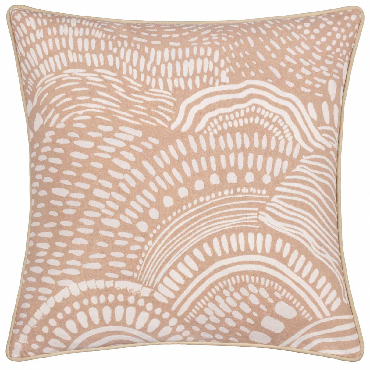 Nola Abstract Piped Cushion Cover 18" x 18" (45cm x 45cm)