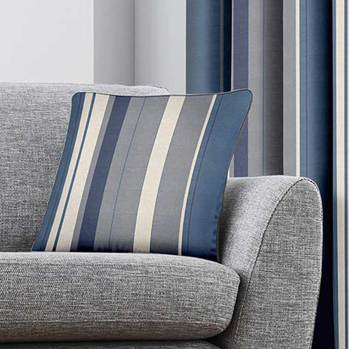 Whitworth Stripe Cushion Cover Blue