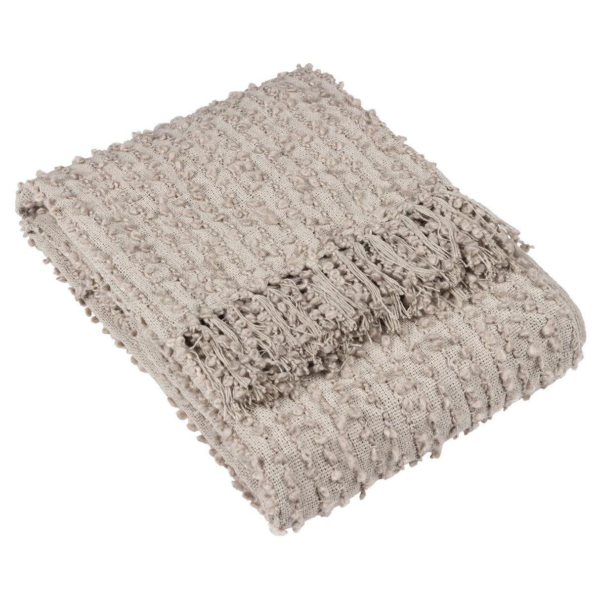 Arvo Woven Tasselled Throw Feather