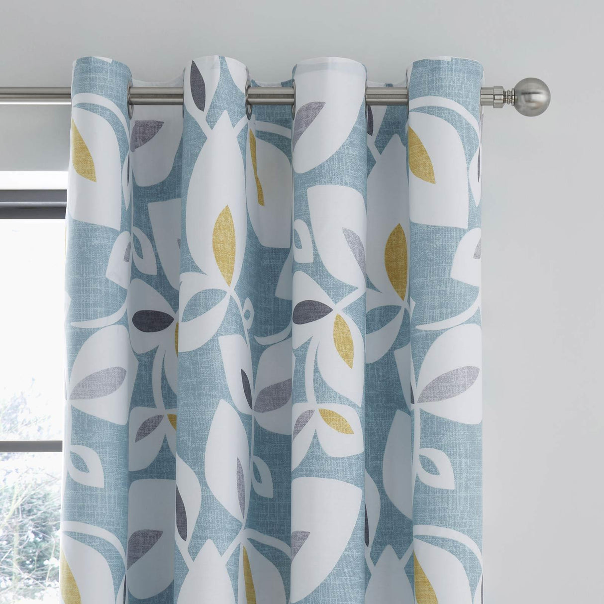 Inga Leaf Eyelet Curtains