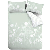 Meadowsweet Floral Duvet Cover Set Green