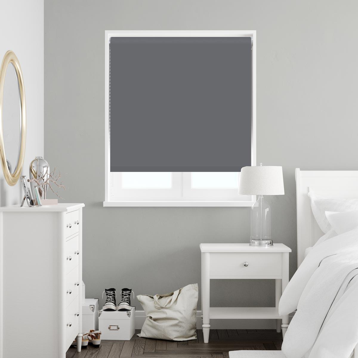 Luna Made to Measure Roller Blind (Blackout) Graphite