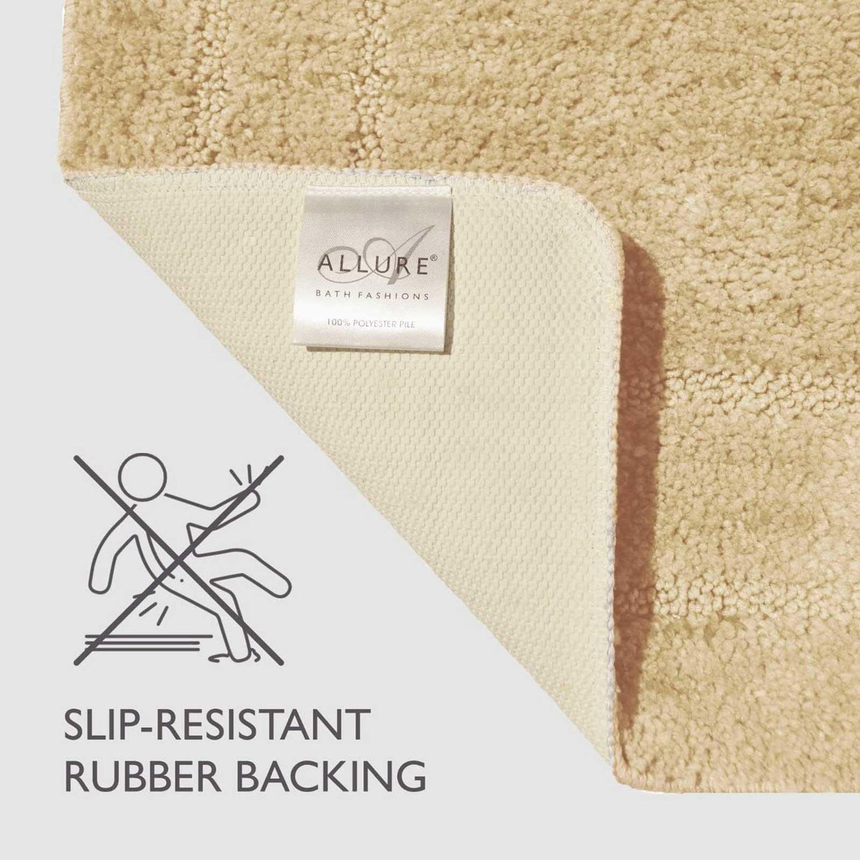 Lisa Bath & Pedestal Mat Set Beige