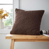 So Soft Velvet Bouclé Cushion Chocolate