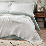 Lark Muslin Cotton Oversized Throw White