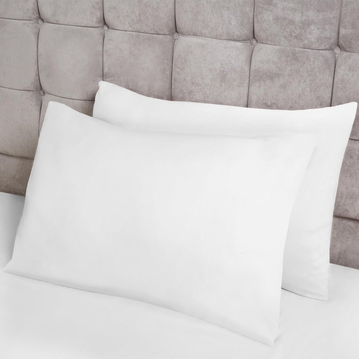 Lyla Microfibre White Pillowcase Pair