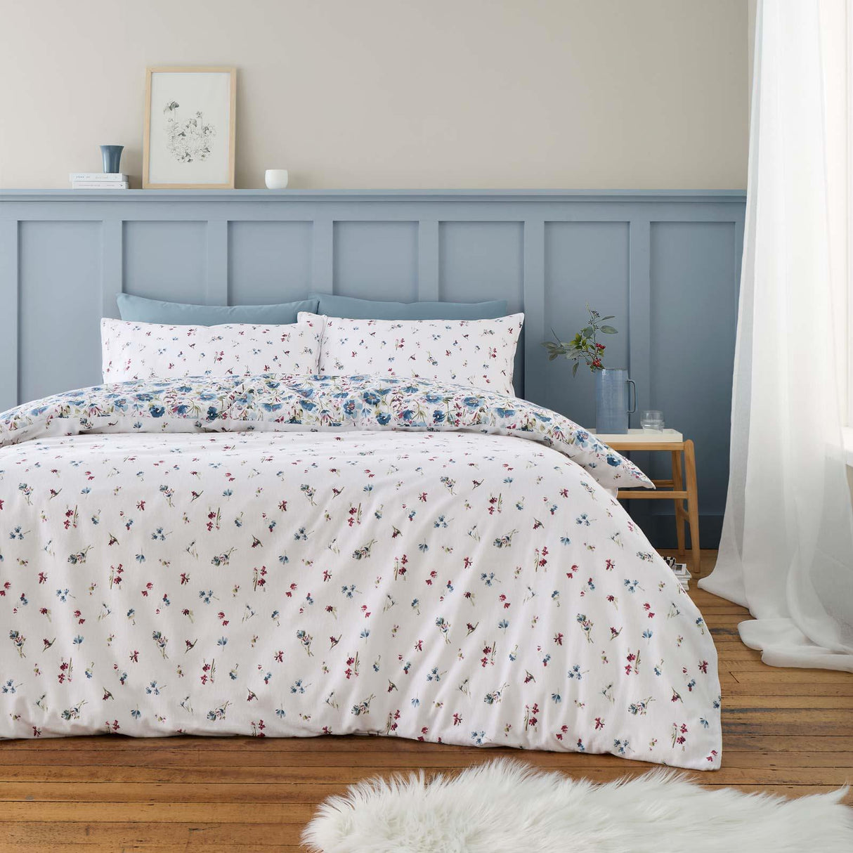 Brushed Ophelia Floral Duvet Cover Set