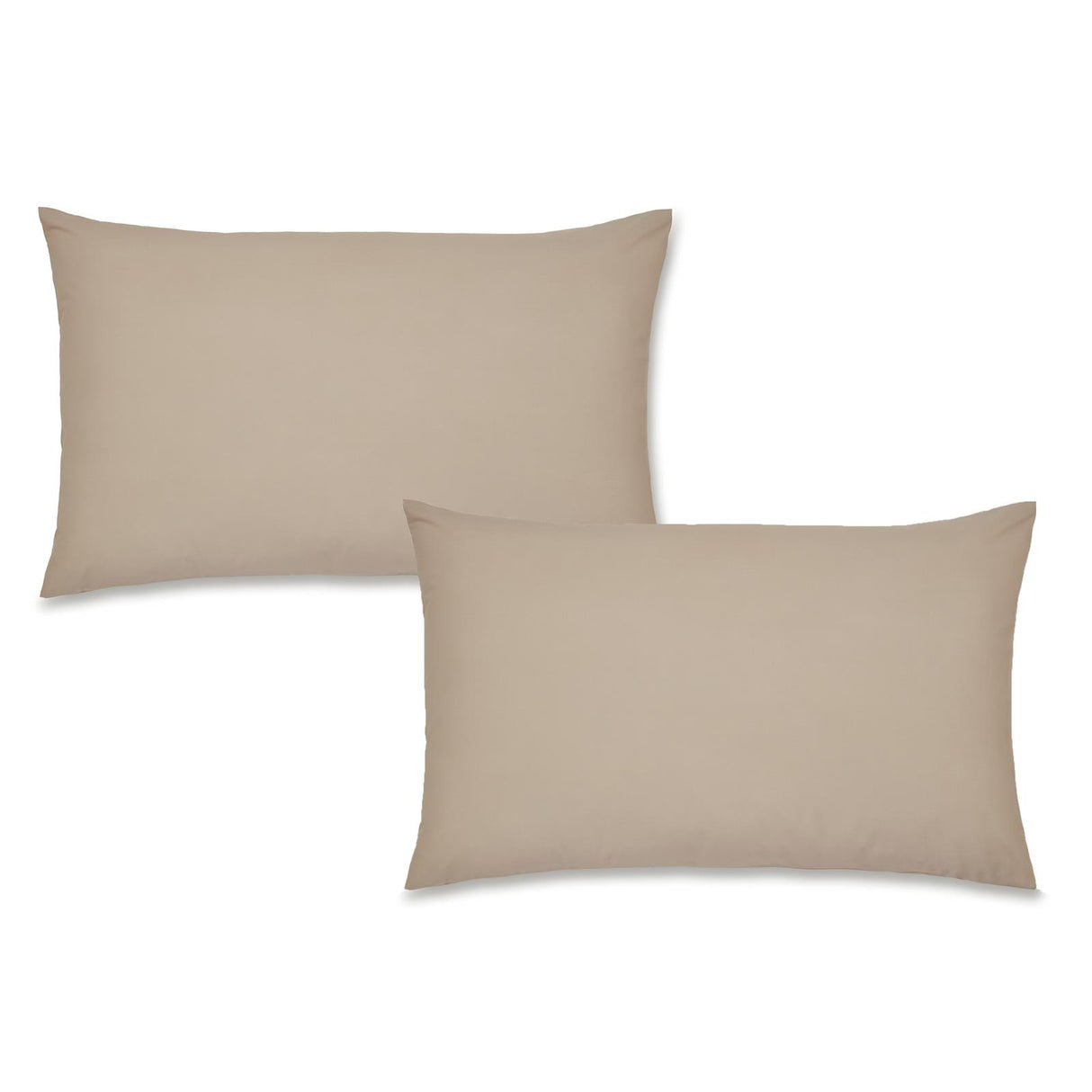 Easy-Iron Percale Pillowcase Pair Natural