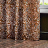 Bengal Jungle Eyelet Curtains Amber