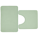 Anti-Bacterial Memory Foam Bath Set Sage