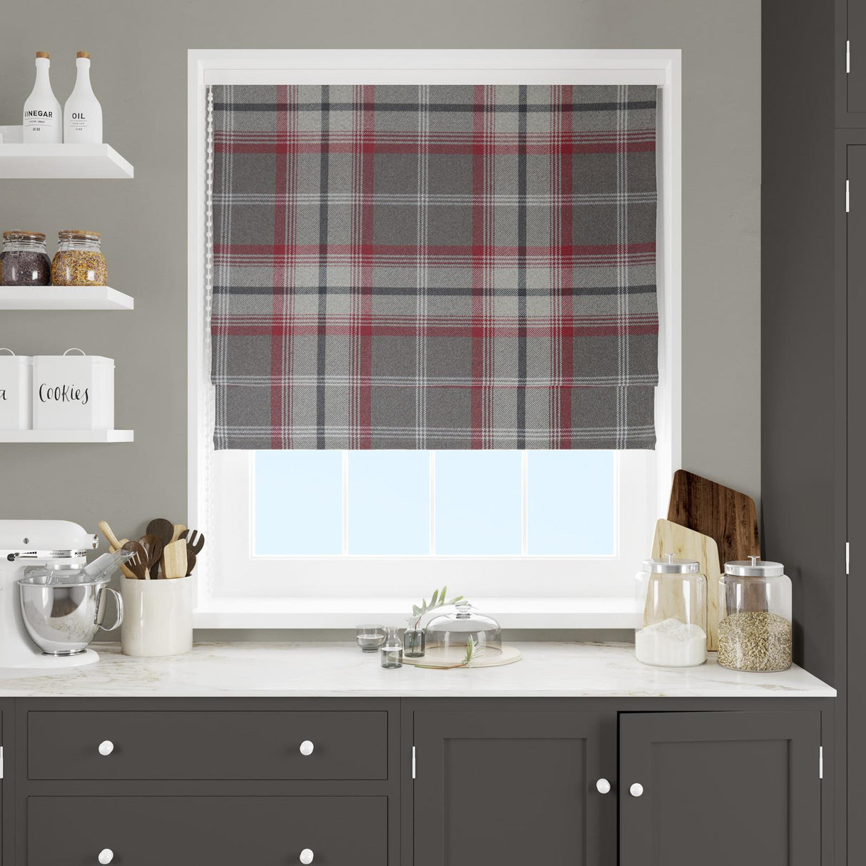 Hestia Rosso Made To Measure Roman Blind