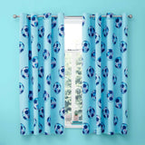 Tie Dye Football Eyelet Curtains