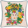 Taormina Floral Piped Cushion Cover 17" x 17" (43cm x 43cm)