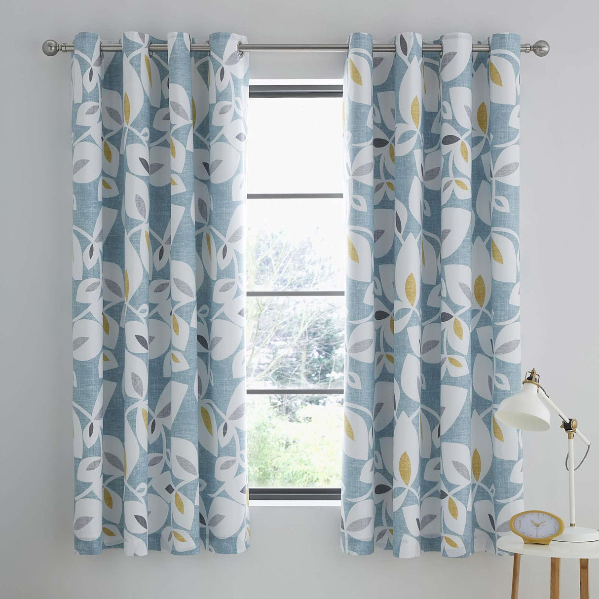 Inga Leaf Eyelet Curtains