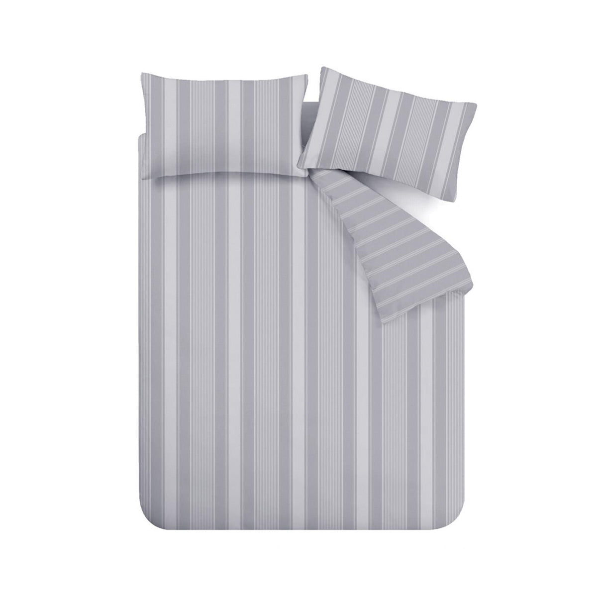 Brushed Ticking Stripe Duvet Cover Set