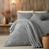 Romo Sherpa Fleece Duvet Cover Set Grey