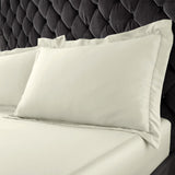 Silky Soft Satin Oxford Pillowcase Pair Champagne