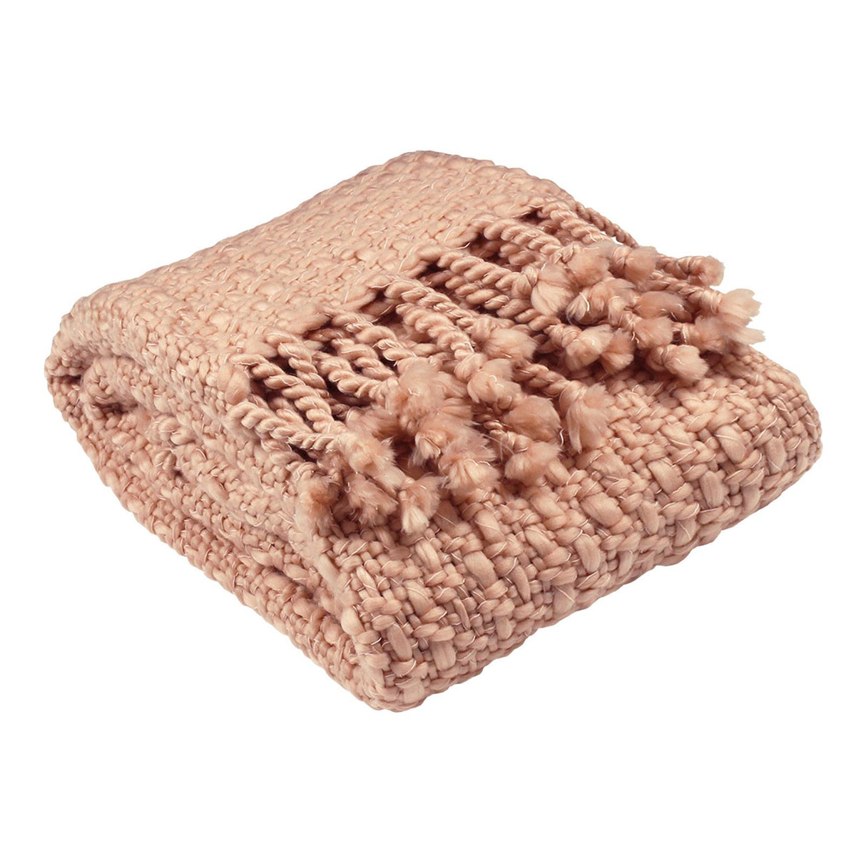 Jocelyn Blush Chunky Knit Throw