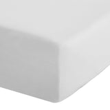 Easy-Iron Percale Fitted Sheet White