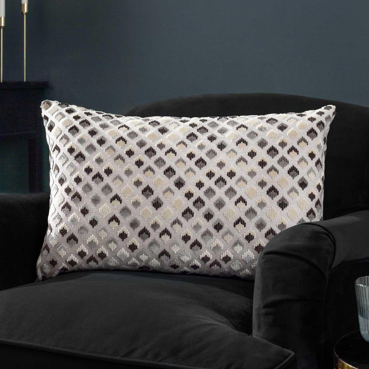 Lexington Jacquard Velvet Cushion Cover 16" x 24" (40x60cm)