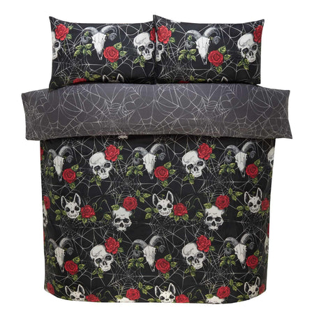 So Soft Skulls & Roses Duvet Cover Set