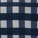 Seersucker Gingham Brushed Navy Duvet Cover Set