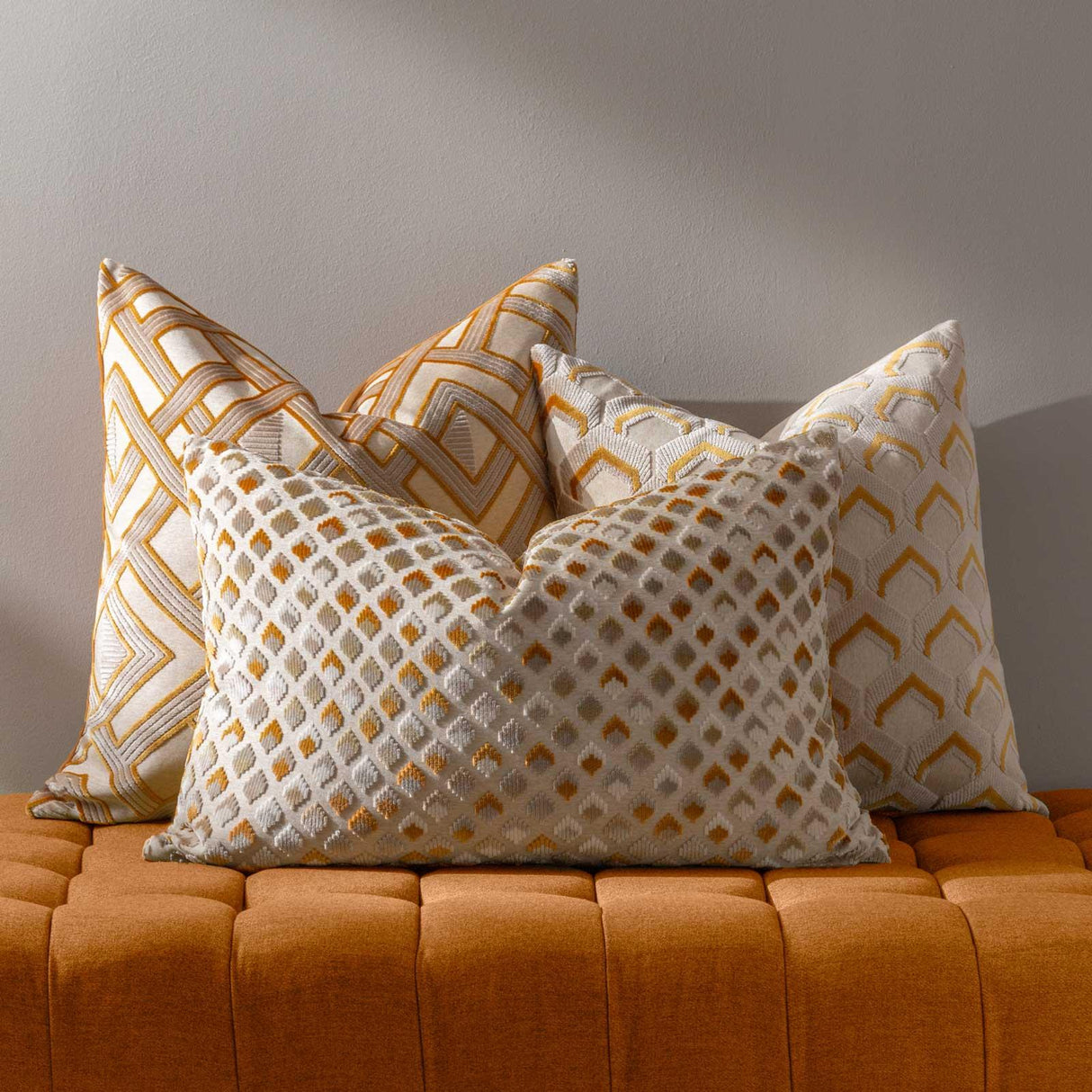 Ledbury Velvet Jacquard Cushion Cover 18" x 18" (45cm x 45cm)