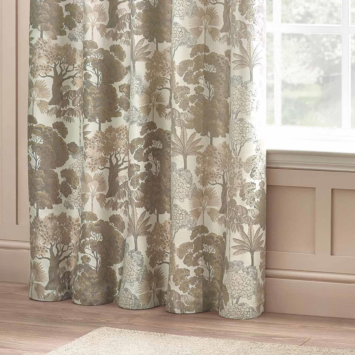 Woodlands Room Darkening Lined Eyelet Curtains