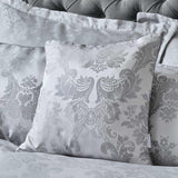 Damask Jacquard Cushion Silver