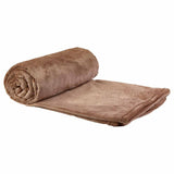 Snug Flannel Fleece Blanket Super Soft Throw in Mink