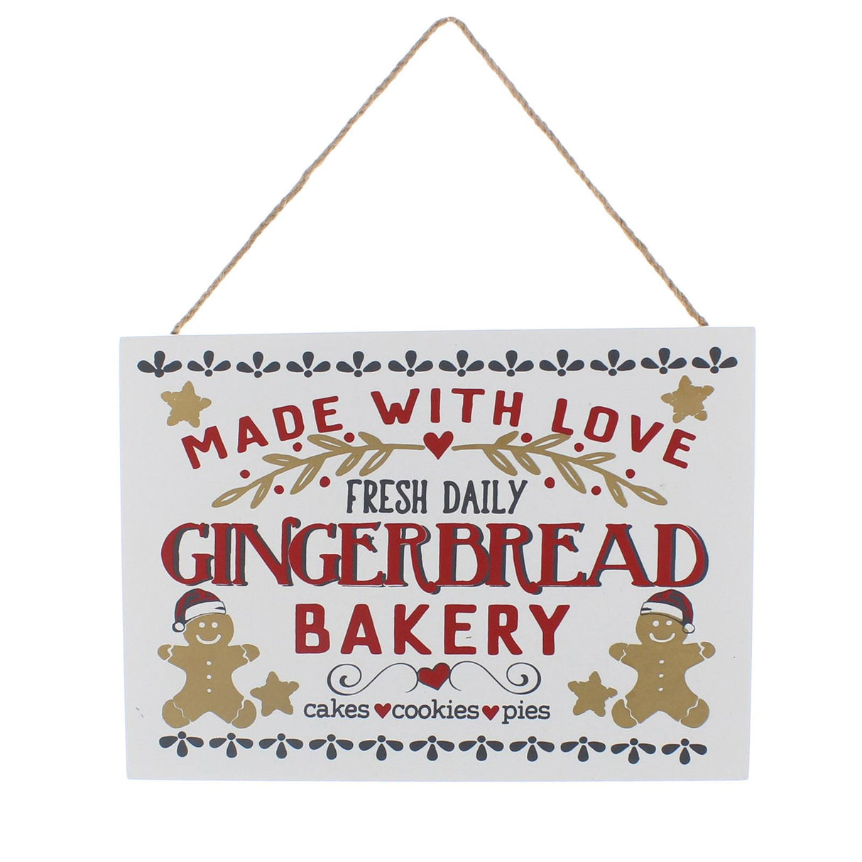 Gingerbread Bakery Wooden Sign