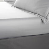 Silky Soft Satin Fitted Sheet Silver