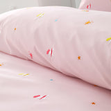 Embroidered Unicorn Duvet Cover Set