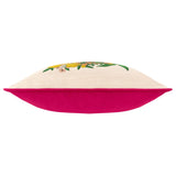 Taormina Floral Piped Cushion Cover Magenta