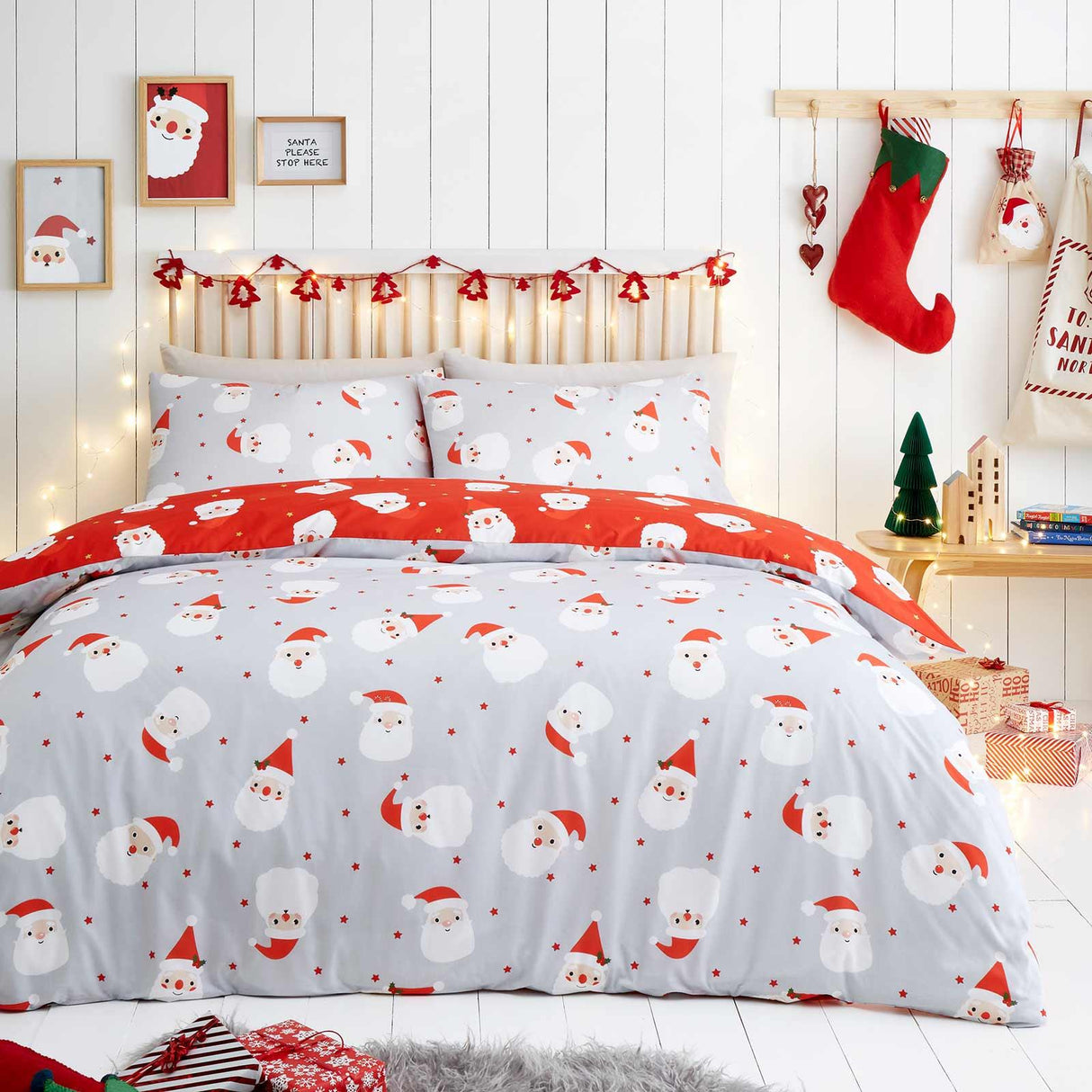 Happy Santa Duvet Cover Set