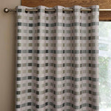 Wilson Check Blackout Eyelet Curtains Green