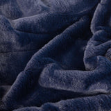 Empress Faux Fur Throw Navy