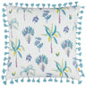 Chamae Floral Tasselled Cushion Cover 20" x 20" (50cm x 50cm)