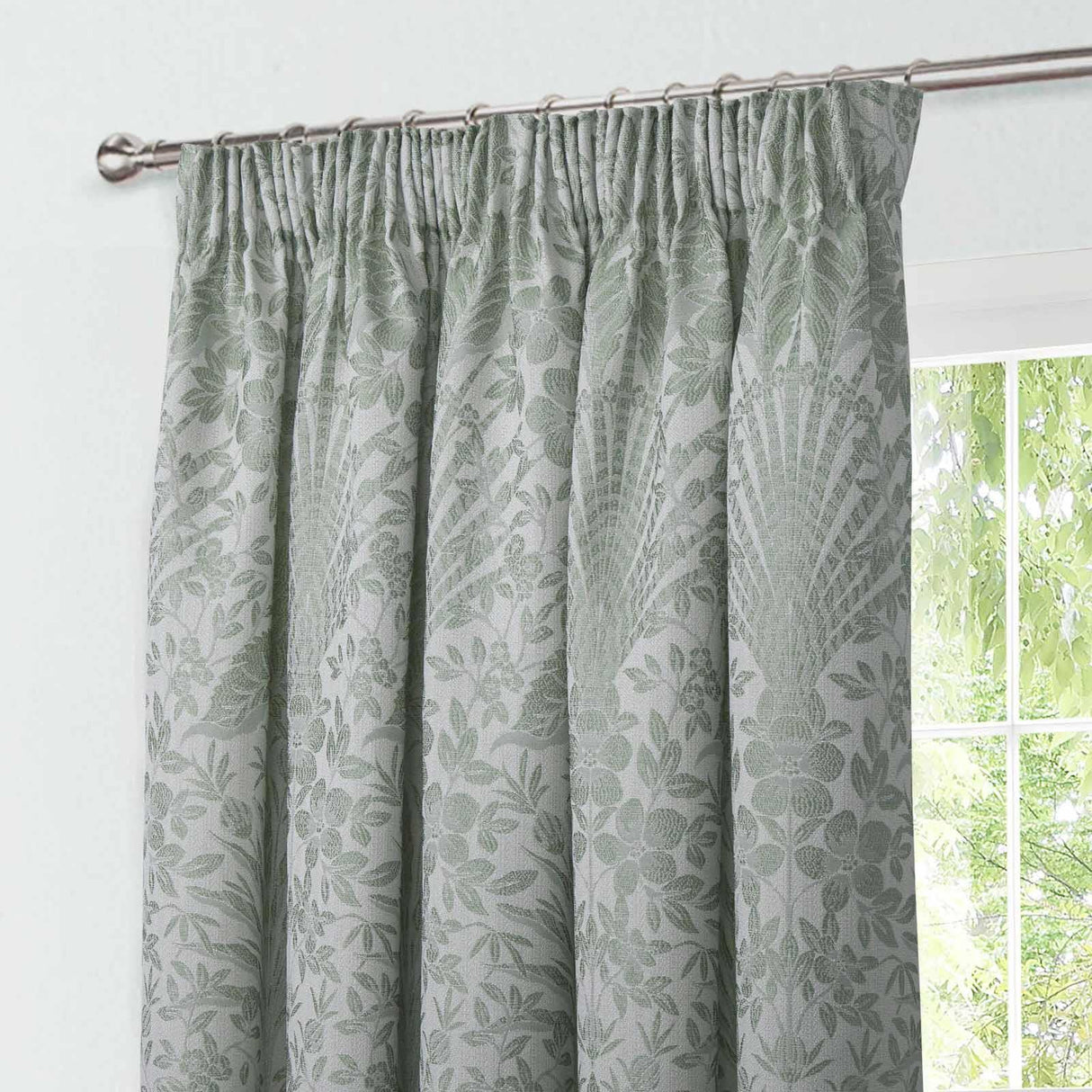 Keswick Tape Top Curtains Sage