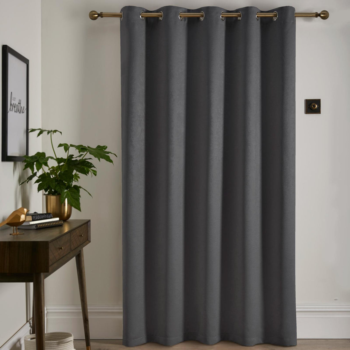 Strata Woven Thermal Door Curtain 66" x 84"