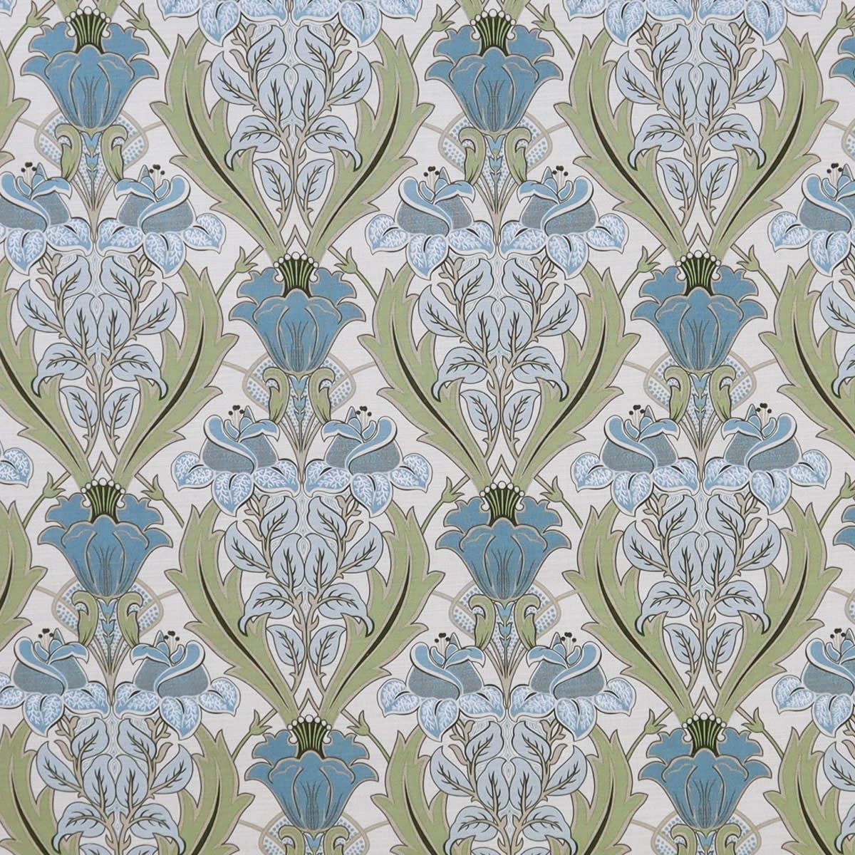 Acanthus Cornflower Made To Measure Curtains