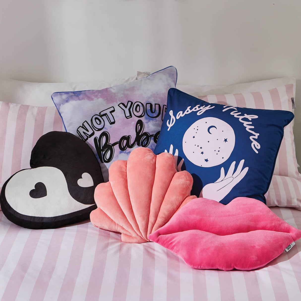 Yin To My Yang Heart Shaped Cushion