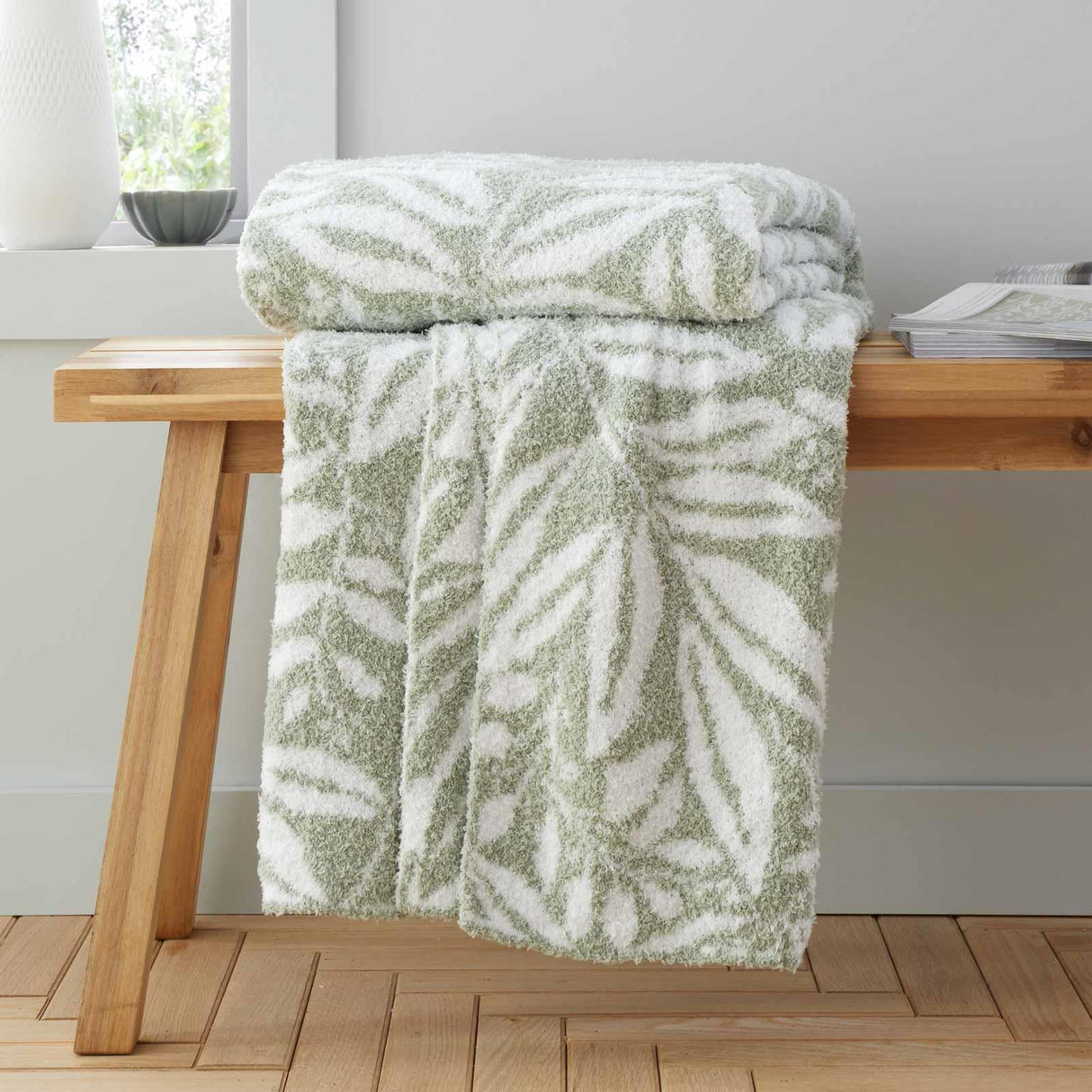 So Soft Sorrel Throw Green