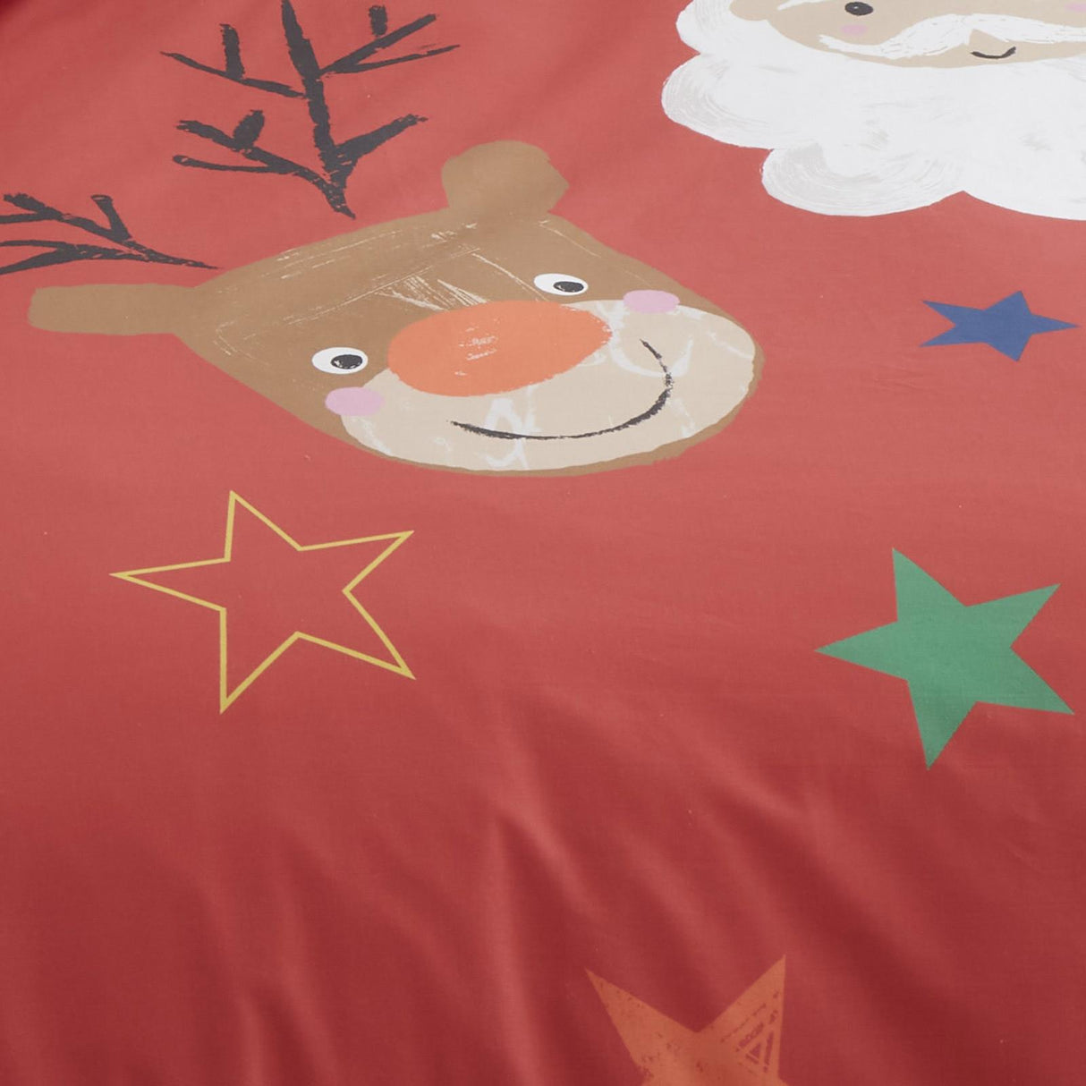 Christmas Ho Ho Ho Red Duvet Cover Set