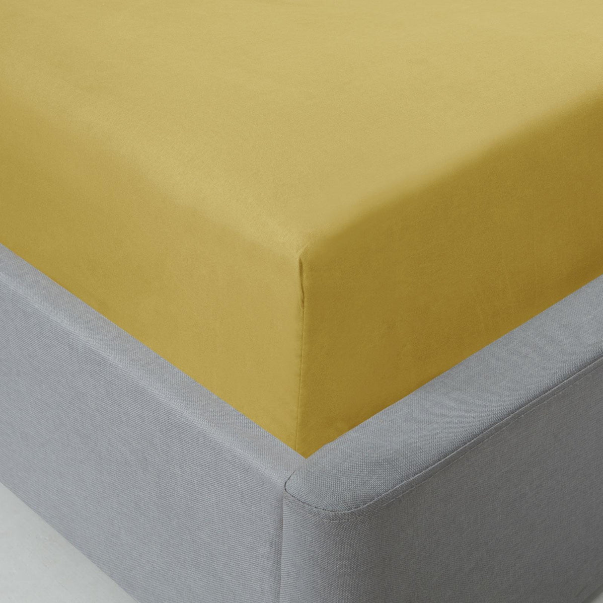 Lyla Microfibre Ochre Fitted Sheet