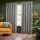 Bengal Jungle Eyelet Curtains Wedgewood